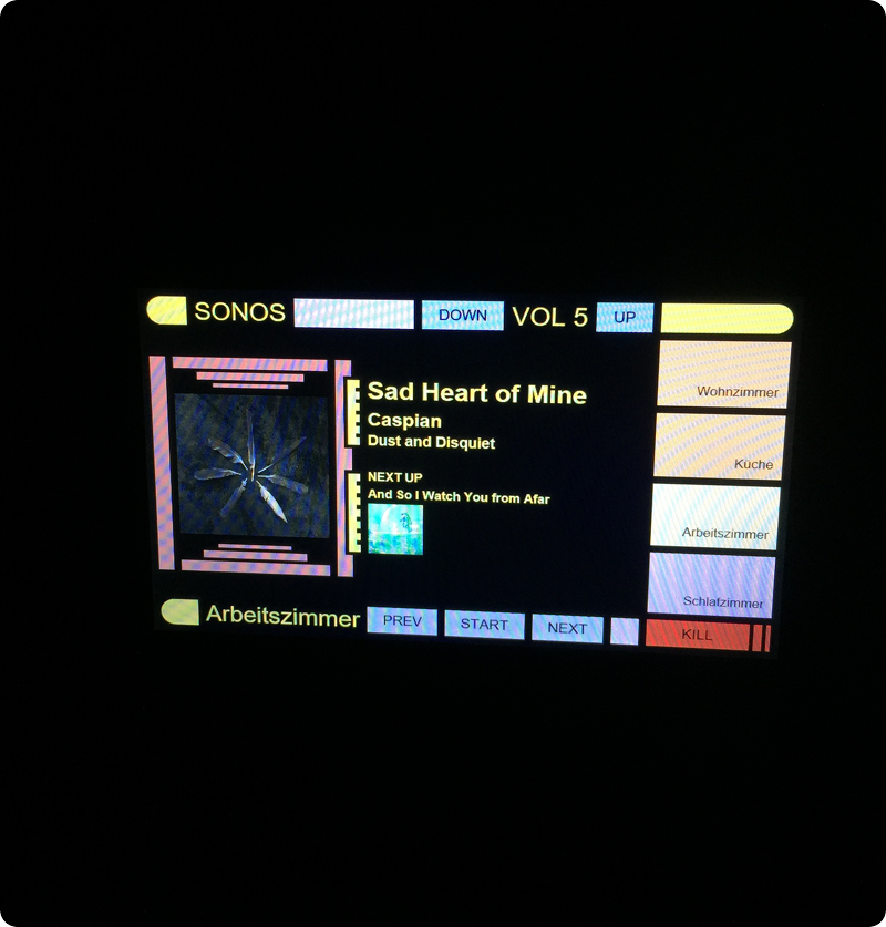 Screenshot of Sonos Player