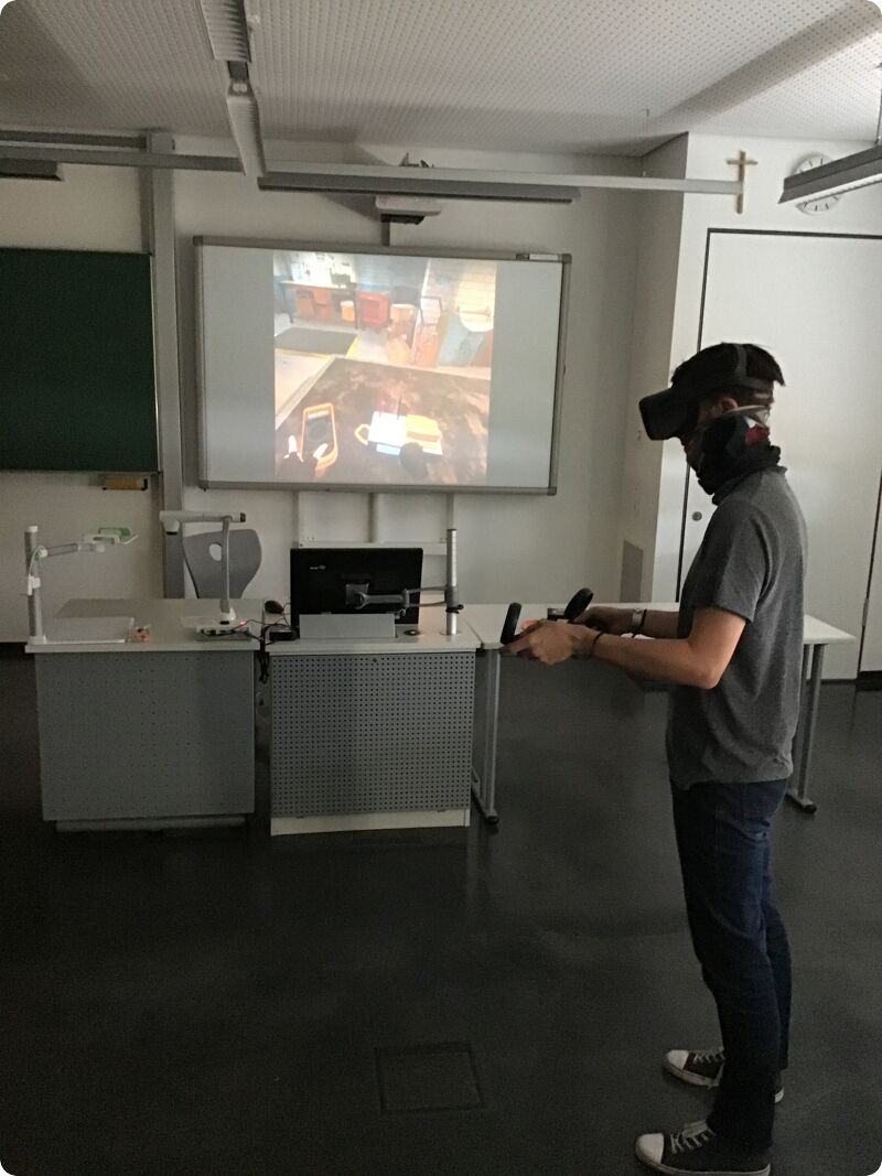 VR Garage in use